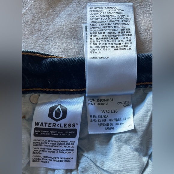 Levi’s women’s 501 dark wash jeans. W32,L26. - Picture 6 of 7